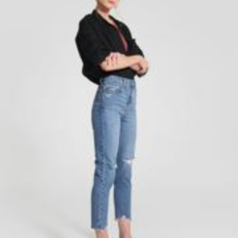 Nobody Denim Frankie Ankle Distressed Jeans